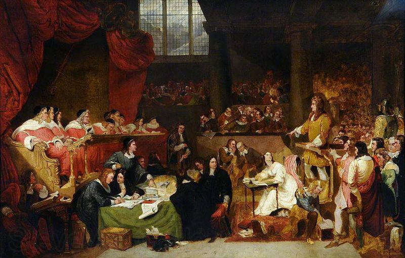 George Hayter Trial of William Lord Russell in 1683, Norge oil painting art